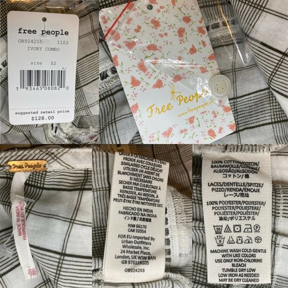 Free People Tunic Boho Top XS Crochet Top NWT - Picture 12 of 14